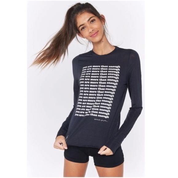 Spiritual Gangster More Than Enough Active Long-Sleeve Tee - Picture 2 of 9